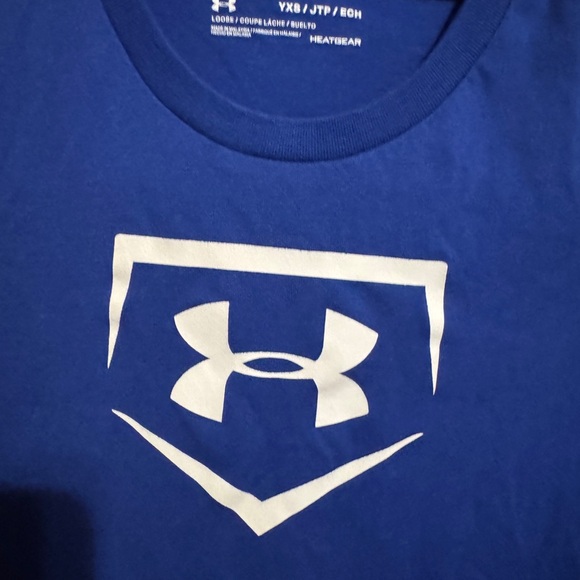 Under Armour Kids Size XS Blue T-Shirt - Picture 2 of 4